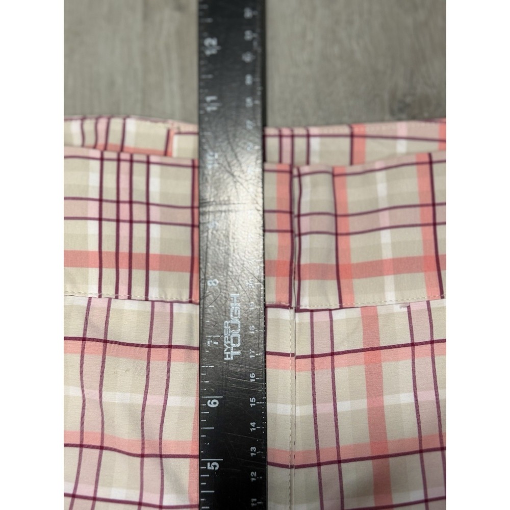 Adidas Pedal Pusher Bermuda Shorts Women's 14 Climalite Stretch Pink Plaid NWT - Picture 11 of 14